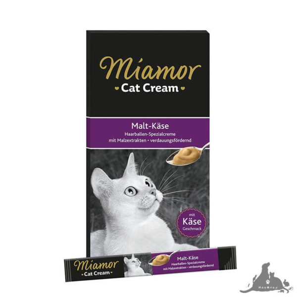 MIAMOR CAT CREAM MALT-KASE WSPOMAGA ODKŁACZANIE Z SEREM 6 X 15 G